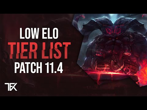 Low Elo Tier List | Patch 11.4 | german | TFK