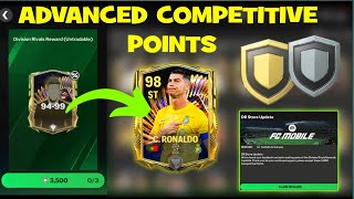 HOW TO GET ADVANCED COMPETITIVE POINTS DIVISION RIVALS RONALDO TOTS 98 GIFT IN EA FC FIFA MOBILE 24