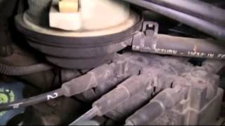 Spark Plugs and Plug Wires on a 2002 Dodge Grand Caravan Sport