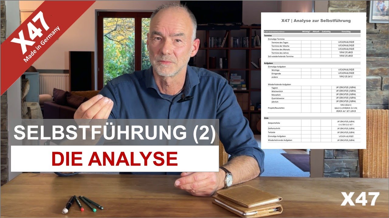 X47 Tutorial | Selbstführung (2): Die Analyse
