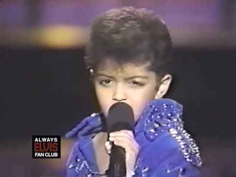 Bruno Mars doing Elvis impersonation (1991)