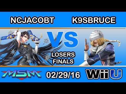 MSM 39 - SCB | NCJacobT (Bayonetta) Vs. K9sBruce (Sheik) Losers Finals - Smash Wii U