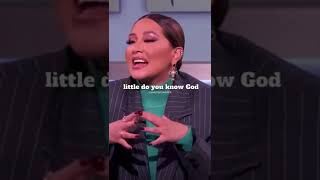 Adrienne Bailon’s emotional speech 🥺 #thereal #god #shorts