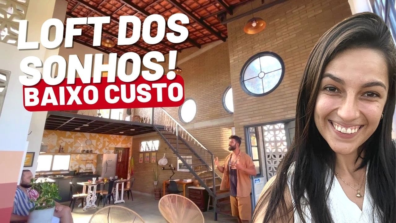 TOUR PELA CASA NOVA DOS SONHOS BAIXO CUSTO LOFT EM TIJOLO ECOLÓGICO | A CASA DE RIBA