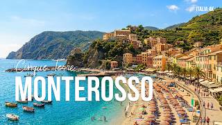Monterosso, İtalya 🇮🇹 Cinque Terre’nin altın plajlarının denizle buluştuğu yer