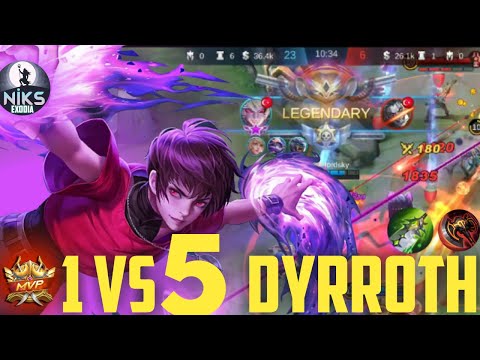 Strongest jungle is Dyrroth - Top global Dyrroth best jusngle build and tutorial - Mobile Legends