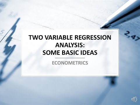 TWO VARIABLE REGRESSION ANALYSIS  BASIC IDEAS | Basic Econometrics | Easy #econometrics | Lecture 4