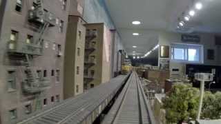 preview picture of video 'GoPro Hero and the City Edge HO Train Layout'