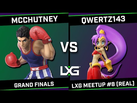 lxg meetup #8 (real) - GRAND FINALS - McChutney (Little Mac/Roy/Chrom) vs qwertz143 (Mii Gunner)