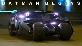 Batman Begins (2005) — Every Batmobile Scene