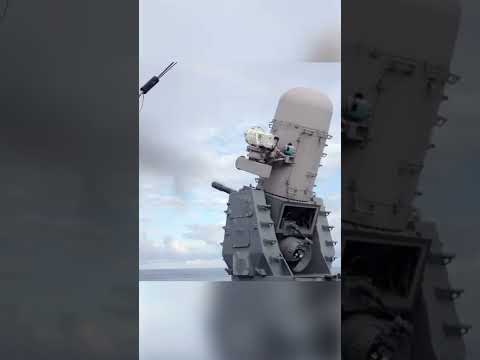 4,500 rounds per minute CIWS Phalanx in Action
