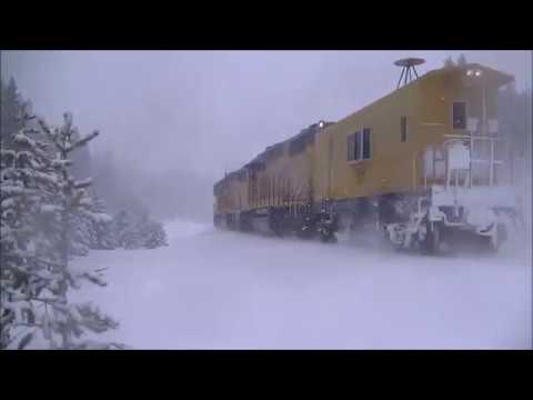Milepost 190 - UP Flangers work Donner Summit on 2/3/2019