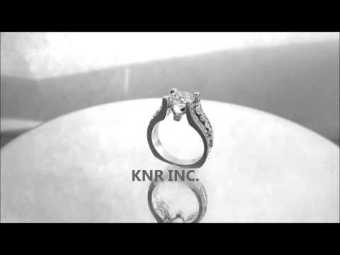 14K WHITE GOLD ROUND CUT DIAMOND ENGAGEMENT RING ART DECO STYLE 2.50CTW - KNR INC - 394