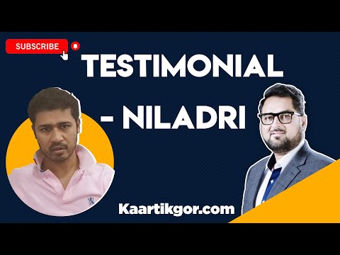 Niladri Testimonial - Astrologer Kaartik Gor