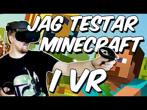 Mustachtic -  This is absolutely FREAKING COOL!!!!  - Minecraft VR in Swedish