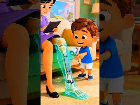 جهاز يرى العظام داخل الجسم! 😲🦴 #shorts #arbic #funny