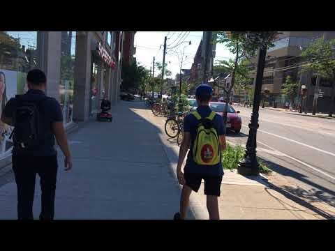 Toronto Neighbourhood Walk - College Street Through Little Italy - 4K