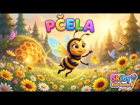 PČELA 🐝 | Vesela pjesma o pčelici Saneli za djecu! - Skiby Kid Songs