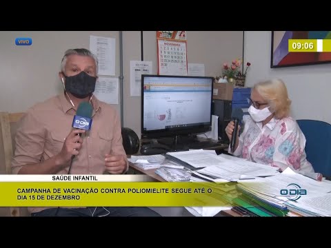 Campanha de vacinação contra Poliomielite segue até 15 de Dezembro 02 12 2020