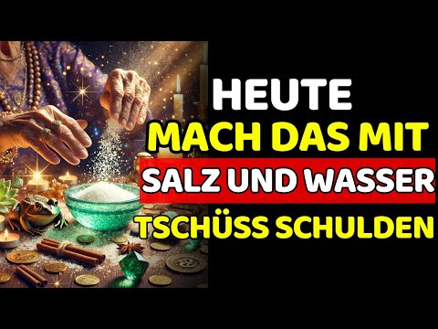 Stell ein Glas mit SALZ in dein Haus und sieh, was mit deinem Geld passiert
