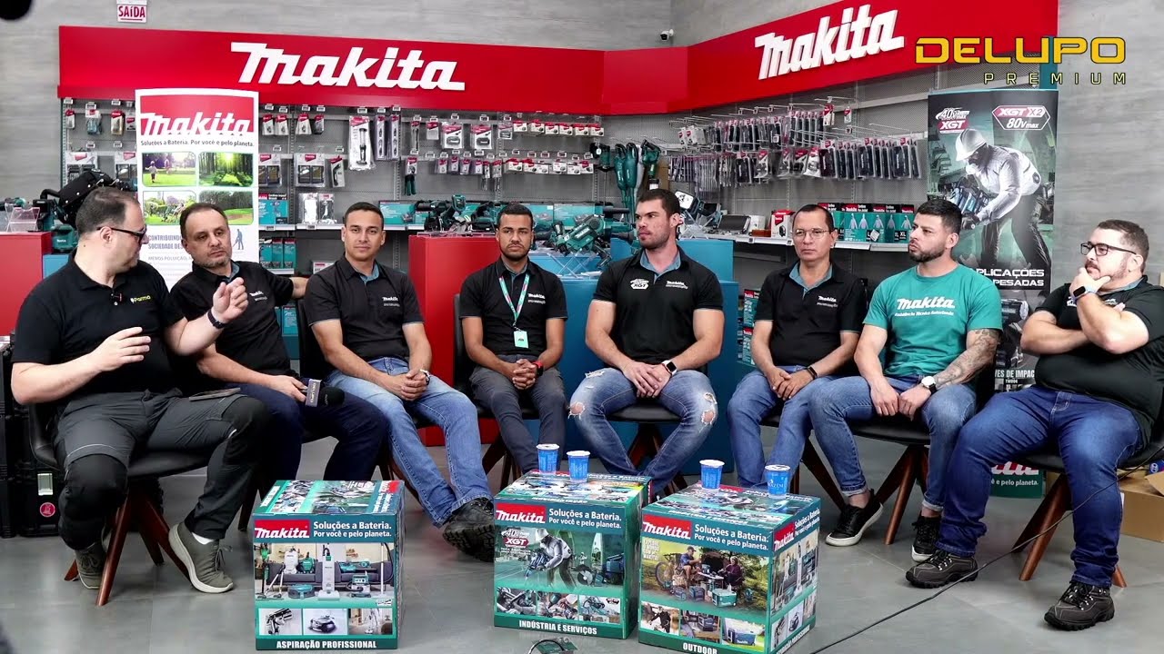 LIVE COM AS PESSOAS DA MAKITA QUE FAZEM A DIFERENÇA #MAKITA #DELUPO #saladeferramentas