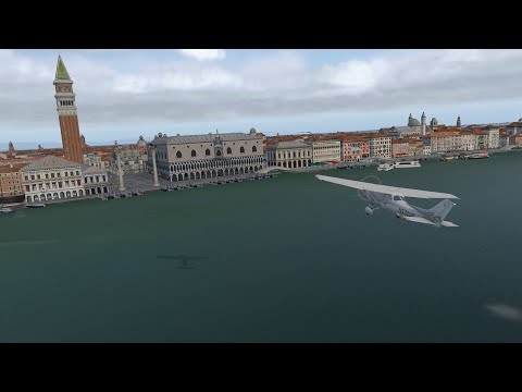 X-Plane 11 VFR flight over Venice Freeware Scenery