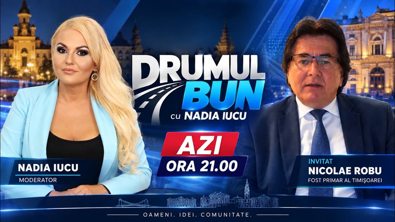 VIDEO (integral) emisiune Drumul Bun cu NADIA IUCU. Invitat: Nicolae Robu