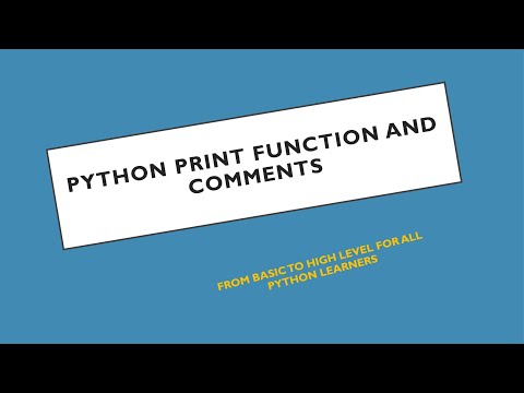 2 Python Tutorial For Beginners Print Function And Comments