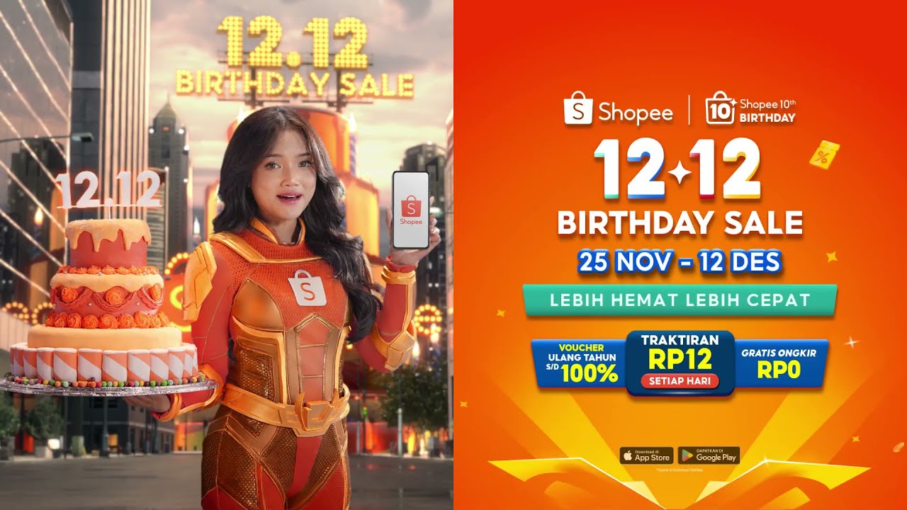 Spesial di Shopee 12.12 Birthday Sale, Traktiran RP12 Setiap Hari & Banyak Promo Lainnya!