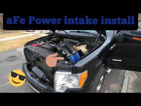 How to install aFe Power Stage 2 Cold Air Intake on a F-150 2012-2014 v6 3.5 Ecoboost Twin Turbo