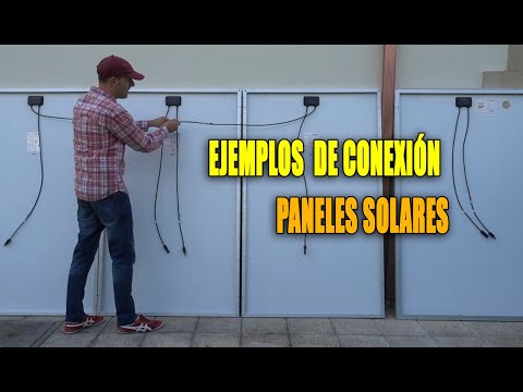 Examples of connecting solar panels in series and parallel