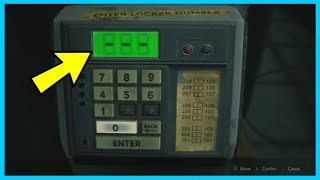 RESIDENT EVIL 2 REMAKE LOCKER NUMBER PUZZLE SOLVED NO COMMENTARY