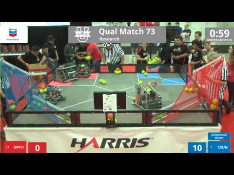 VEX Worlds 2016 - VEX U - Research - Qual 73 (UPFI1) 122 vs 256 (CSUN)