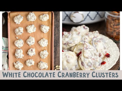 ❄️Slow Cooker White Chocolate Cranberry Clusters
