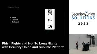Phish Fights and Not So Long Nights with Security Onion and Sublime Platform