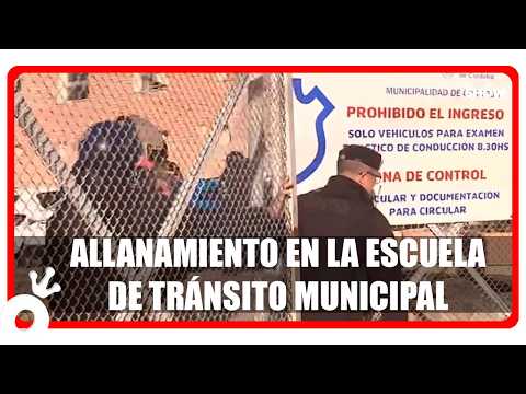 Allanamiento en la escuela de tránsito municipal