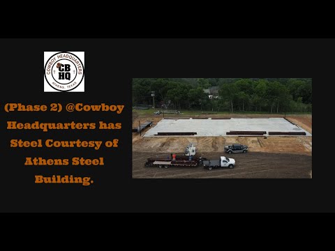 (Phase 2) The Lumber Yard just received its first shipment of Steel from Athens Steel Building.