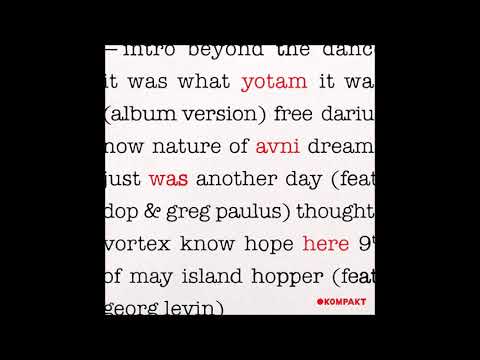 Yotam Avni - Thoughts [KOMPAKT419]