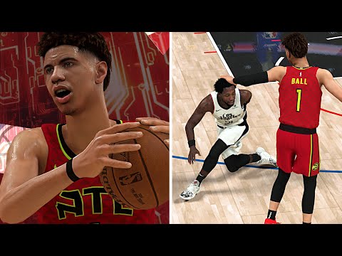 NBA 2K20 LaMelo Ball MyCAREER - LaMelo 1st Ankle Breaker! Paul George GOES OFF!