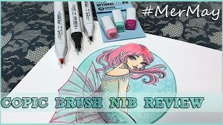 New video up, Copic Original Marker Brush nib review and #Mermay drawing