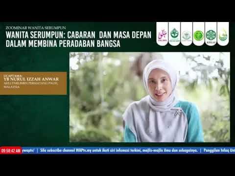 , title : 'zoominar seri 2 : Wanita Islam Serumpun, Ucaptama dari YB Nurul Izzah Anwar, Sabtu 19 September 2020'