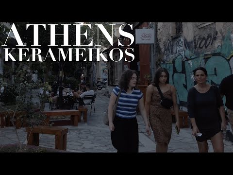 Vibrant Kerameikos, one of the World's Coolest Neighbourhoods | Athens Greece [4K HDR]