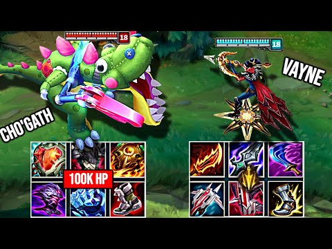 20K HP CHO'GATH vs VAYNE FULL BUILD FIGHTS & Best Moments!