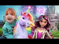 ADLEY visits UNiCORN ACADEMY!!  a Magic School for Learning to Ride Unicorns.. Adley's fun First Day