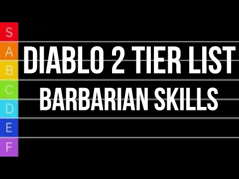Diablo 2 TIER LIST - Barbarian Skills