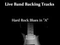 Hard Rock Blues in A - Guitar Backing Track 