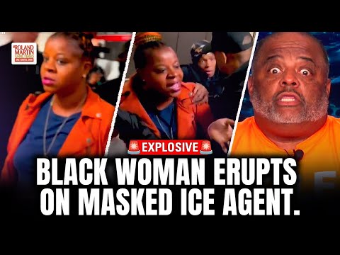 Black NYC Woman Rebukes Masked ICE Agent in Explosive Confrontation.