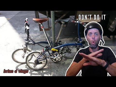 Why I would never lock my Brompton up outside.   (part 1)