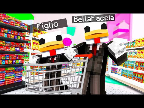 PORTO MIO FIGLIO AL CENTRO COMMERCIALE SU MINECRAFT