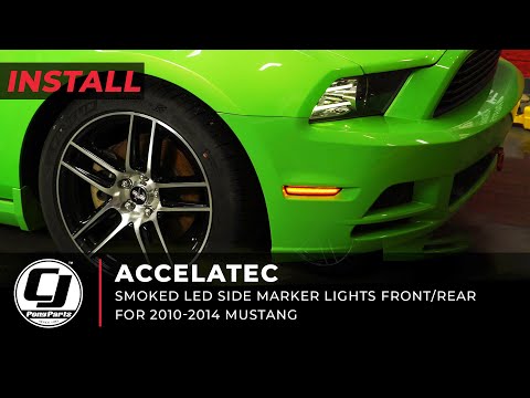 2010-2014 Mustang Install | ACCELATEC Smoked Front & Rear LED Side Marker Lights